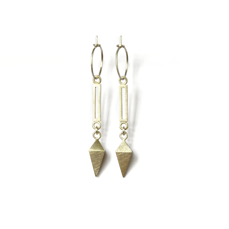 Equilibrium Earrings, Sterling silver, 2016