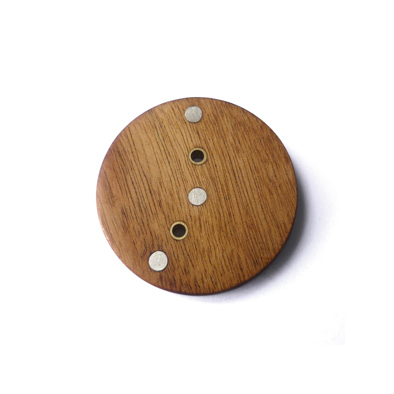 Circle, african rosewood, sterling silver, 2009Circle, african rosewood, sterling silver, 2009