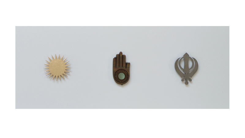 The One, The All (Detail I), Brass, silver, 24c gold plate, 23ct moon gold leaf, 24ct gold leaf, 22ct champagne gold, palladium leaf, ebony, box wood, cedar, lignum vitae, mother of pearl, ivory (recycled piano key), One off, 2016