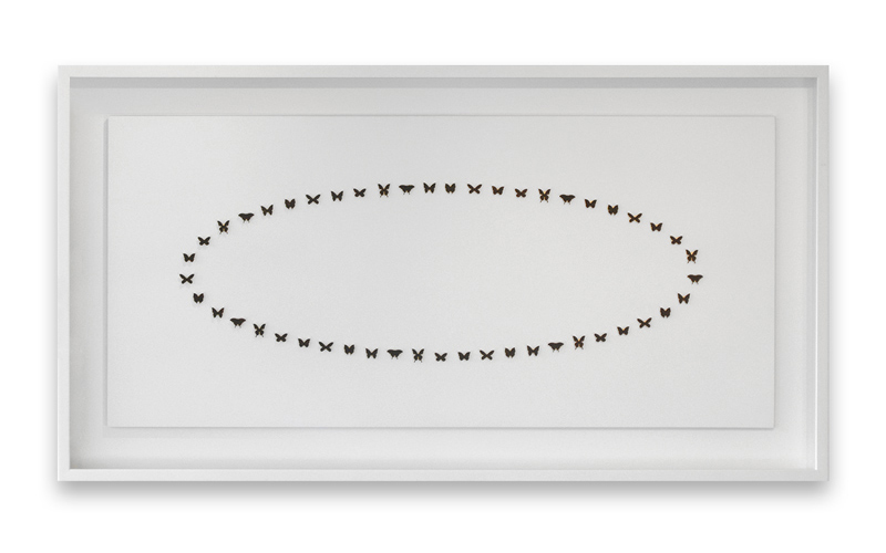 Turning Worlds, brass, silver, 24ct gold leaf, bitumen (one off), 2016