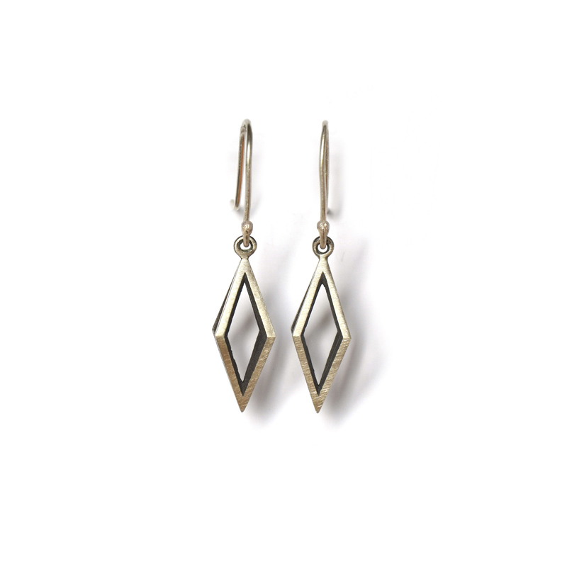 Reflector Earrings, Sterling silver, 2017