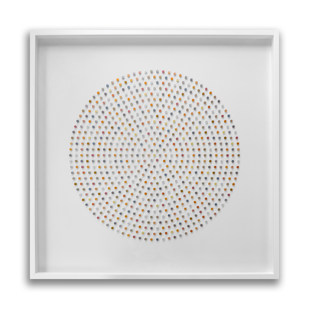 Beneath It All We Are Dancing, Metallic Acrylic on brass, 2017