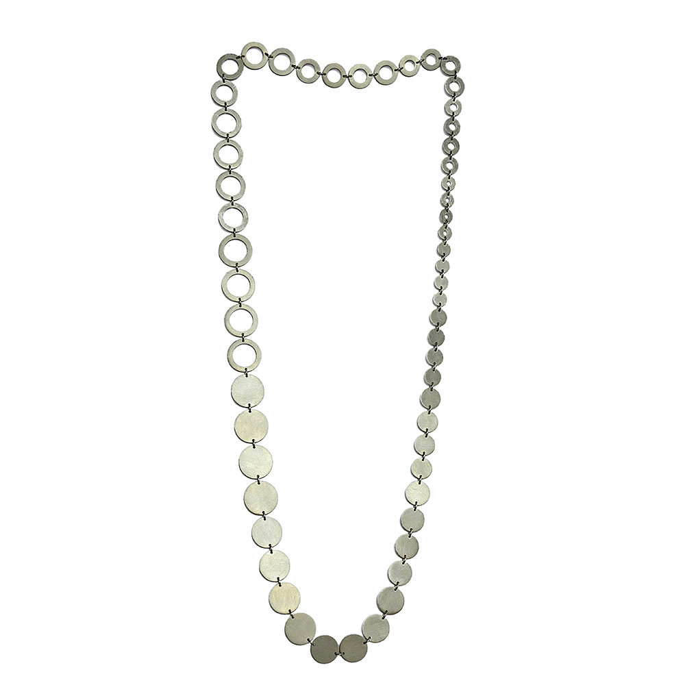 Phases Necklace, sterling silver. 2018