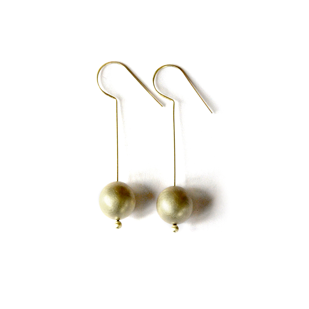 Moon Earrings, sterling silver. 2018