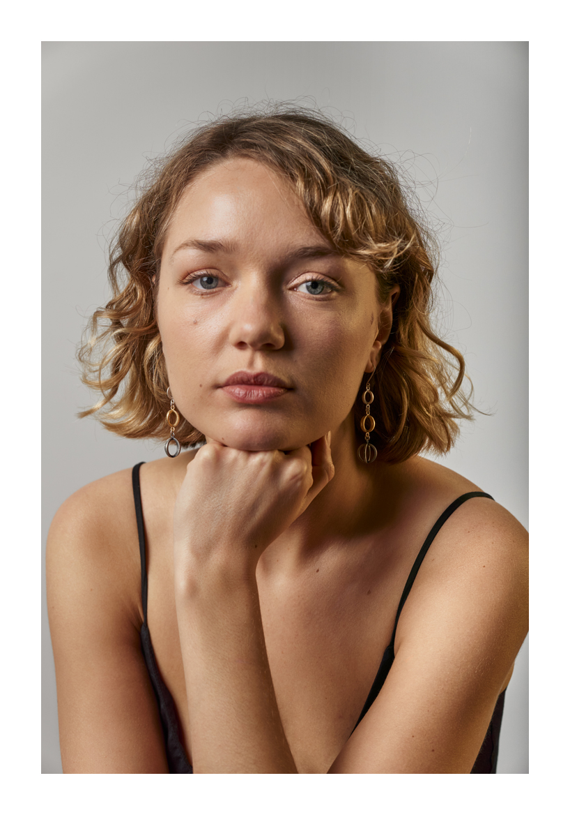 Trinity Earrings, sterling silver, 18ct gold, 2018, Kate Alterio