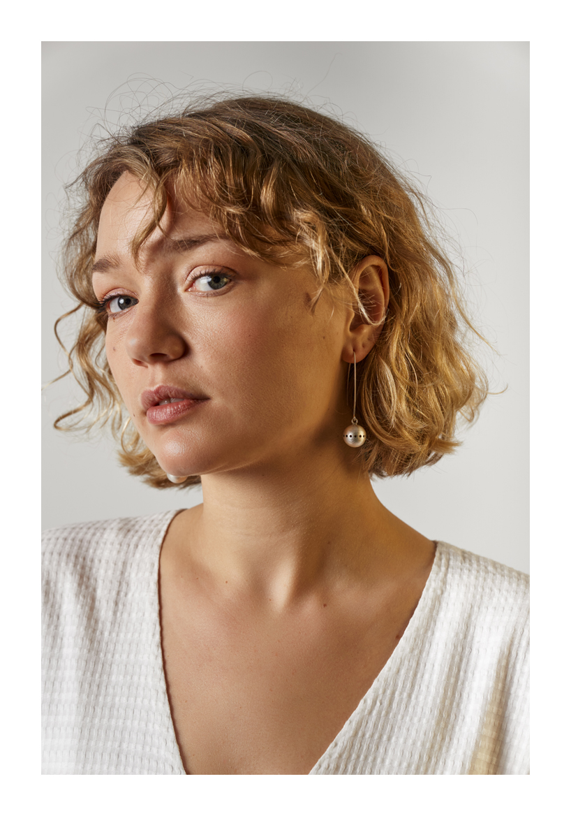 Unity Earrings, sterling silver, 2018, Kate Alterio