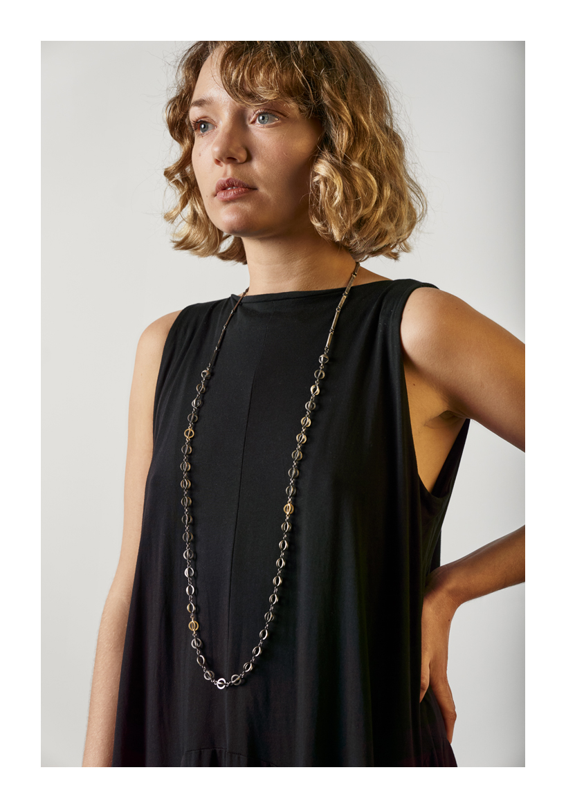 Source Of Light Necklace, sterling silver, 18ct gold, 2018, Kate Alterio