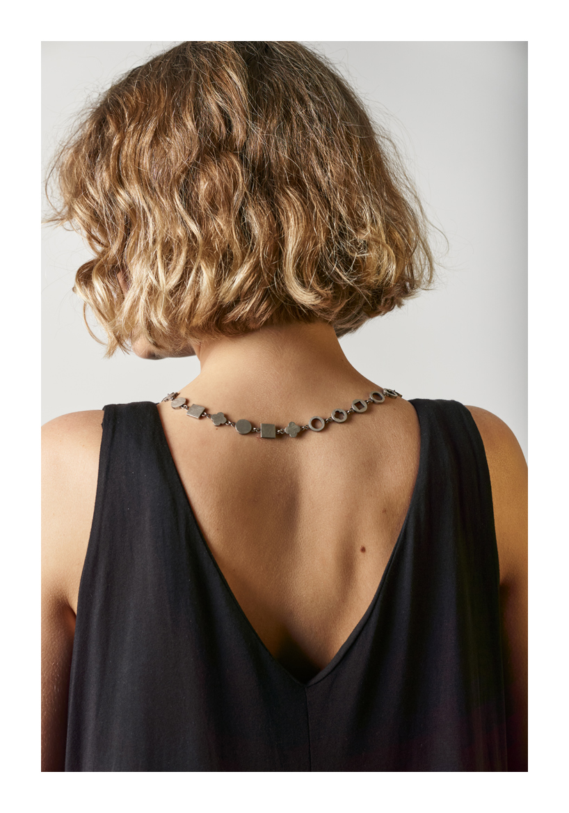 Reverence Necklace (variation 1), sterling silver, 2020, Kate Alterio