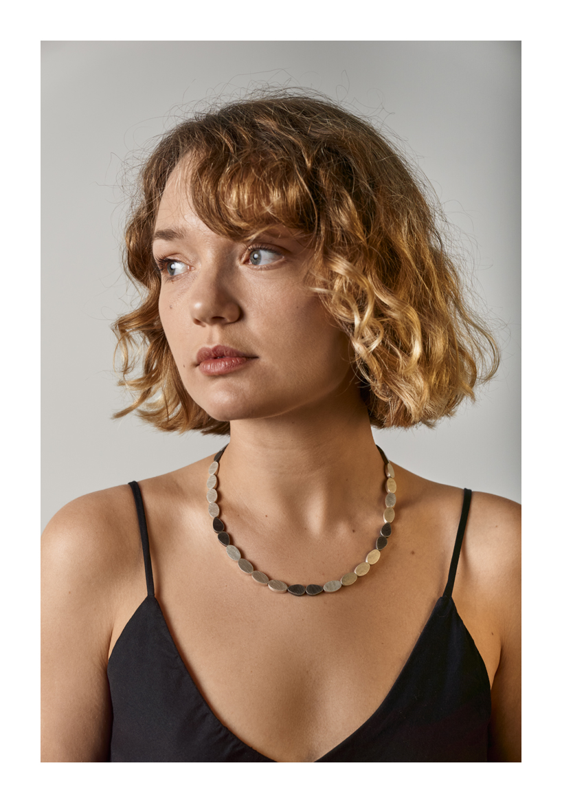 Stepping Stone Necklace, sterling silver, 2020, Kate Alterio