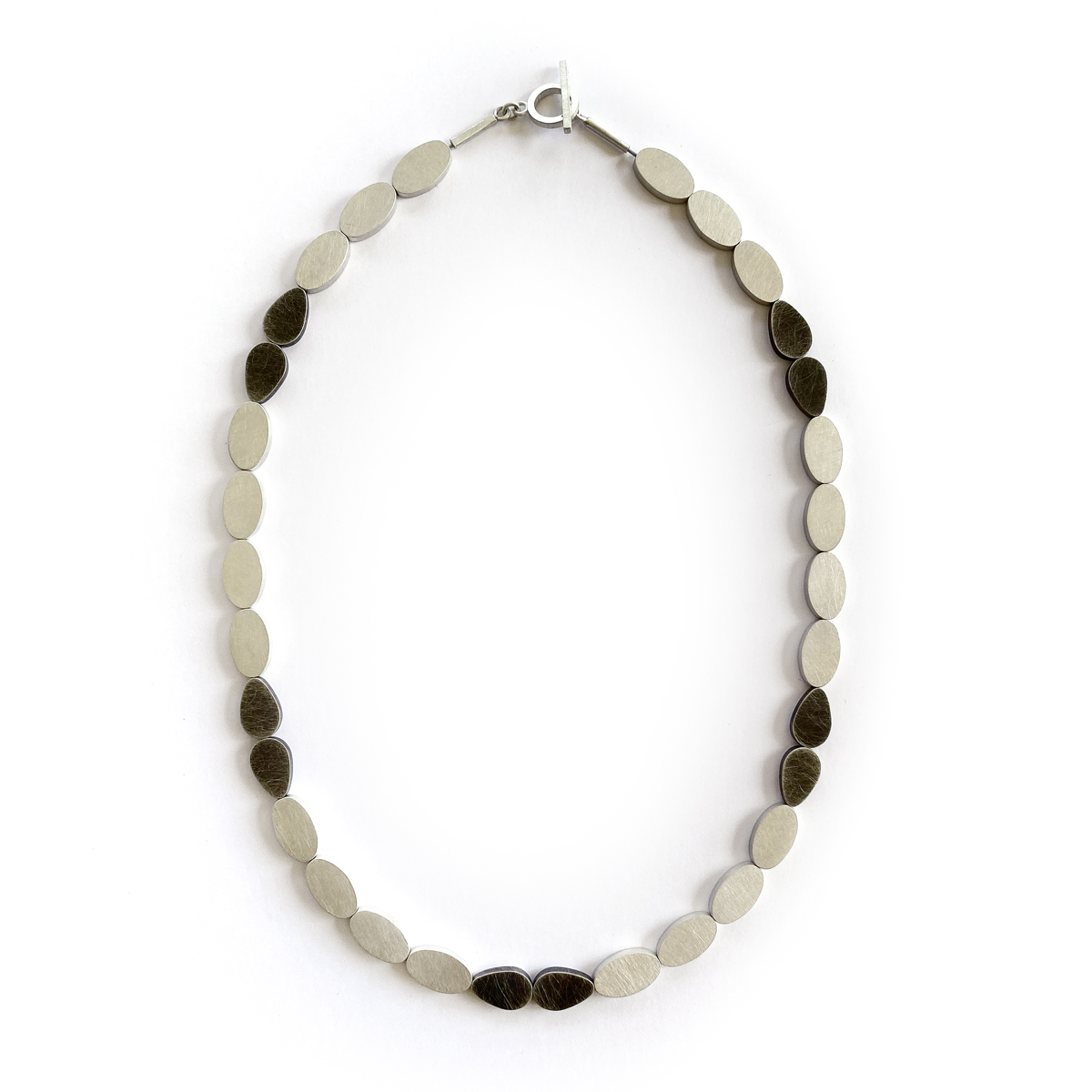 Stepping Stone Necklace, sterling silver, 2020, Kate Alterio