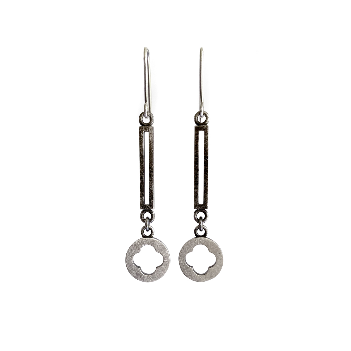 Reveal Earrings, sterling silver, 2020, Kate Alterio