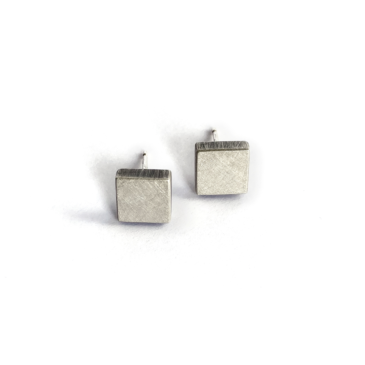 Four Corner Studs, silver, 2020, Kate Alterio