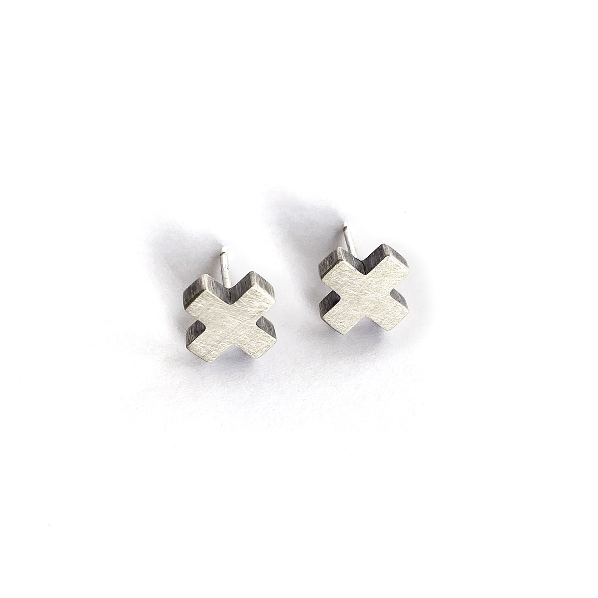 Axis Mundi Studs , silver, 2020, Kate Alterio