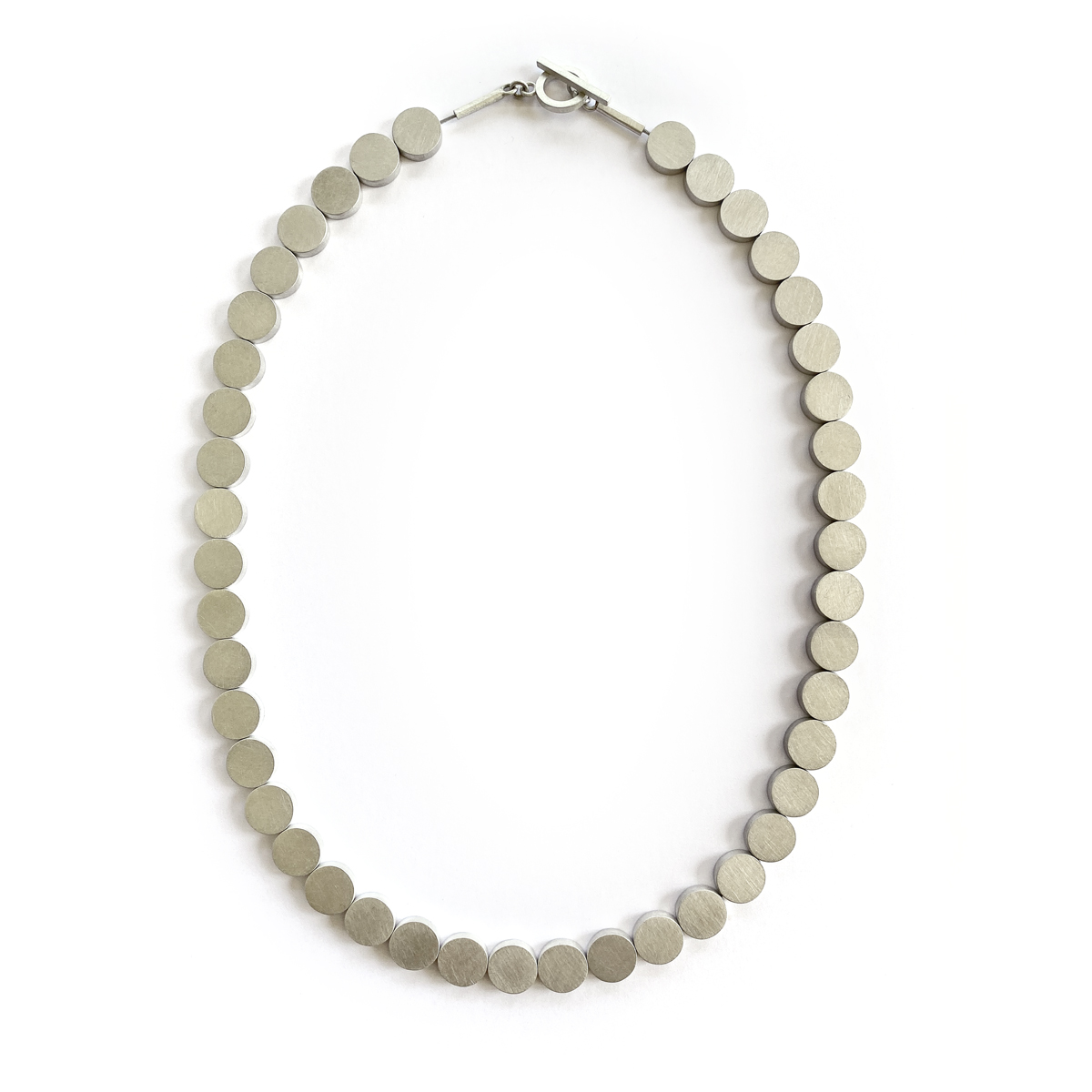 Side by Side Necklace, sterling silver, 2020, Kate Alterio