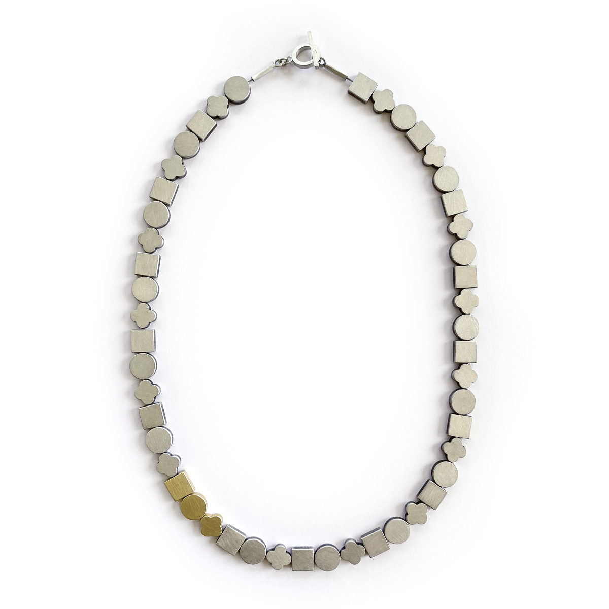 Bridge Between Worlds, sterling silver, 9ct gold, 2020, Kate Alterio