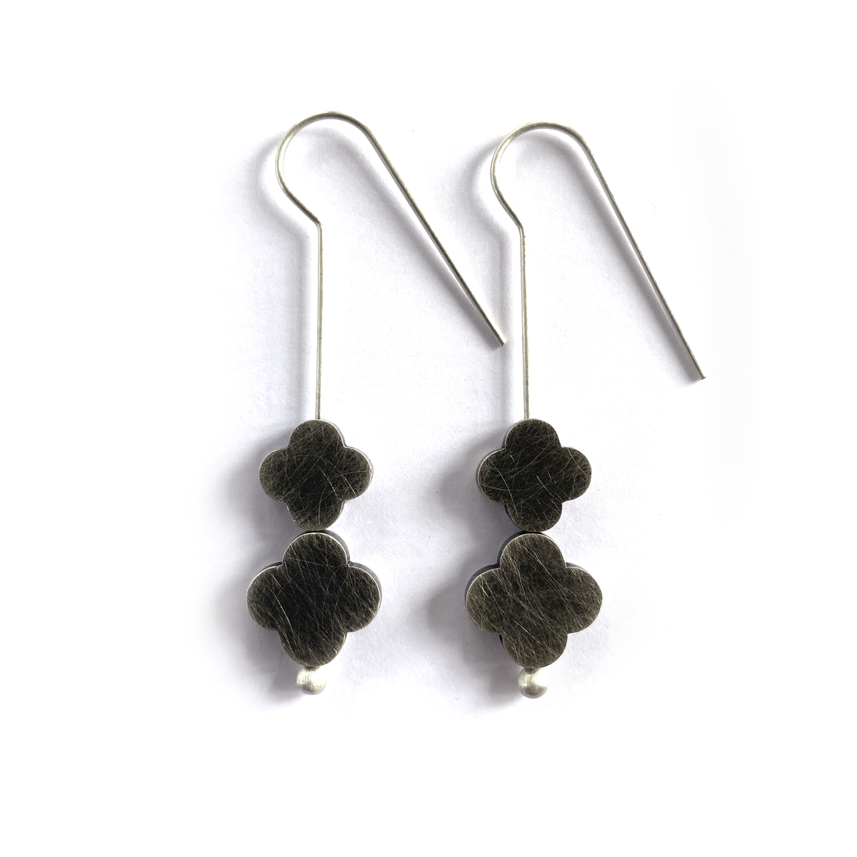 Turning Seasons Earrings, silver, 2020, Kate Alterio